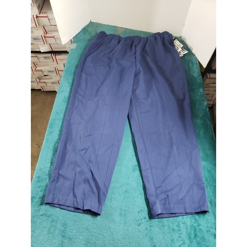 Jeno Neuman Pants Size 22 W Petite Womens Blue Pull On Ladies Straight NWT
